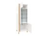 Boekenkast Florem II (Wit + Glanzend wit + Glanzend zwart)