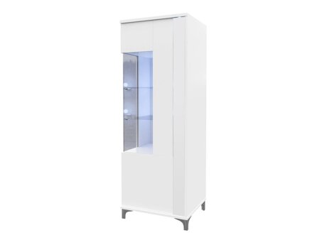 Boekenkast Florem III (Wit + Glanzend wit)