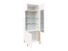Étagère Florem III (Blanc + Blanc brillant + Clair bois)