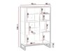 Dressoir Baltesi 107 (Artisan eiken + Zwart)