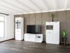 Woonkamerset Fivale 112 (Glanzend wit + Wit)