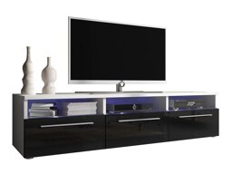 TV-meubel Uva I (Wit + Glanzend zwart)