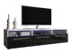 TV-meubel Uva I (Wit + Glanzend zwart)