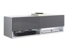 Meuble TV Sarasota 117 (Blanc + Gris brillant)