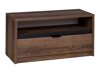 TV-meubel Providence 122 (Klooster eik + Glanzend zwart)