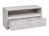 TV-meubel Providence 122 (Klooster eik + Glanzend zwart)