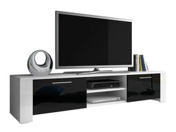 TV-meubel Uva II (Wit + Glanzend zwart)