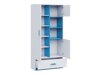 Boekenkast Lorlare 113 (Wit + Grijs)