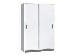 Kledingkast Lorlare 115 (Wit + Grijs)