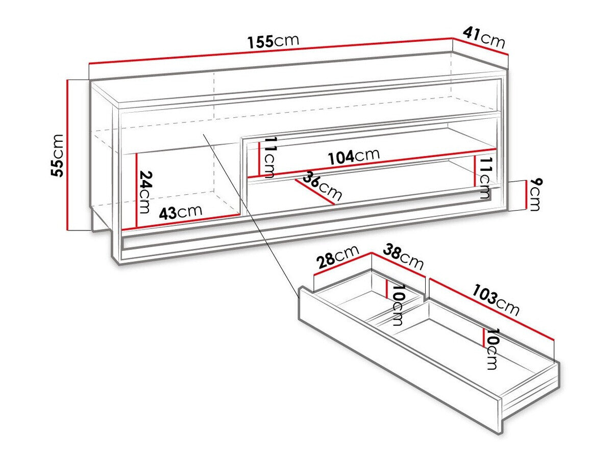 Mueble TV Luliru 128