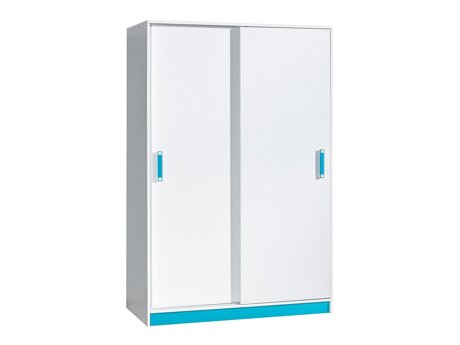Riidekapp Lorlare 115 (Valge + Türkiis)