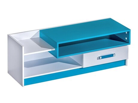 TV-meubel Lorlare 111 (Wit + Turquoise)