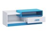 TV-meubel Lorlare 111 (Wit + Turquoise)