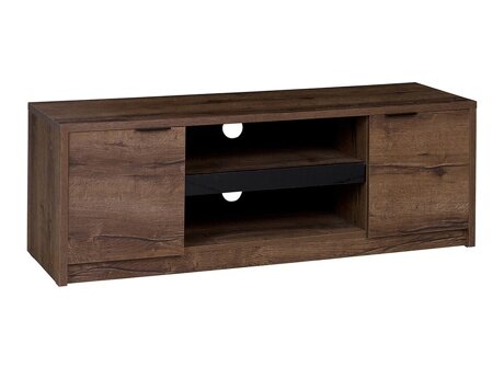 TV-meubel Providence 123 (Klooster eik + Glanzend zwart)