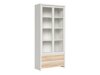 Boekenkast Nolroma 113 (Wit + Sonoma eik)