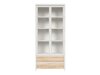 Boekenkast Nolroma 113 (Wit + Sonoma eik)
