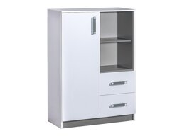 Ladekast Lorlare 105 (Wit + Grijs)