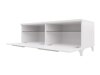 TV-meubel Uva V (Wit + Glanzend zwart)