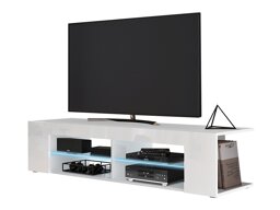 TV-meubel Ver I (Wit + Glanzend wit)