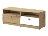 Meuble TV Almira 107 (Chêne Artisan + Blanc + Gris)