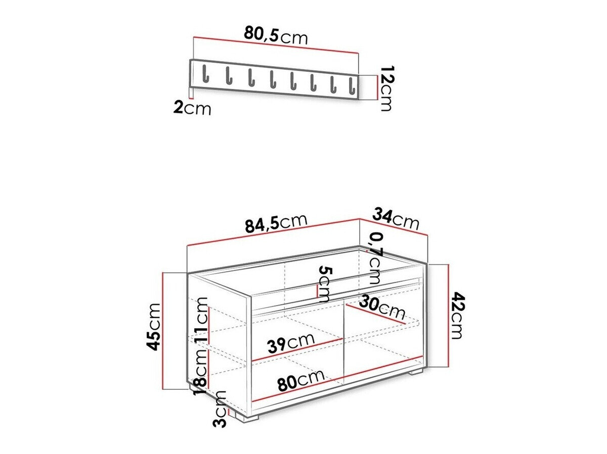 Gangmeubelset Comfivo Pinus I (Wit + Manila 35)