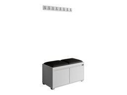 Komplet za predsobo Comfivo Pinus I (Bela + Soft 011)