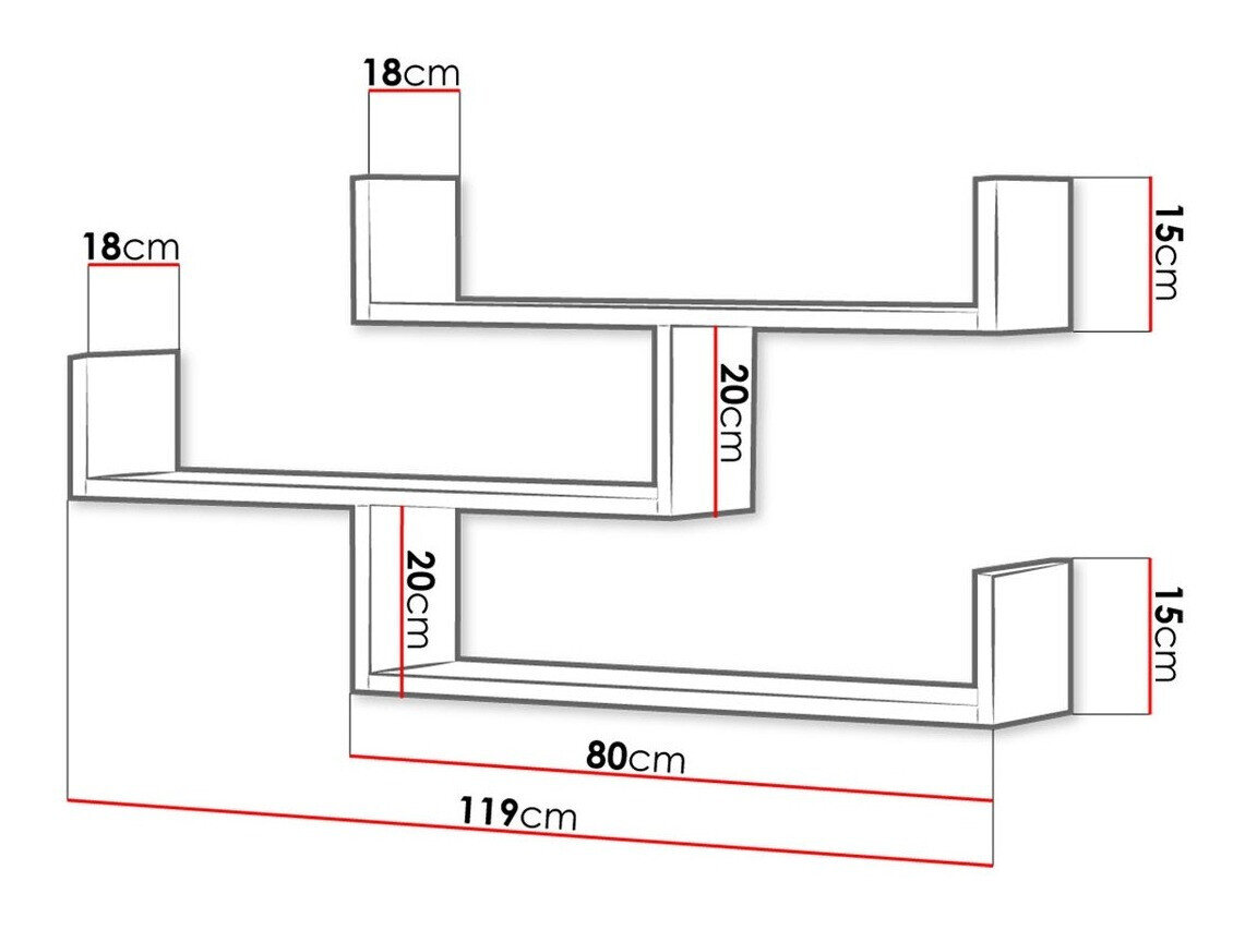 Vægreol Sarasota 104 (Beton)