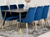 Stoel Dallas 203 (Blauw + gouden)
