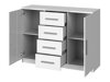 Slaapkamerset Catromi 112 (Wit + Soft Pik 029)