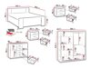 Ensemble de chambre Catromi 114 (Chêne doré)