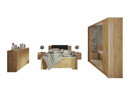 Slaapkamerset Catromi 114 (Artisan eiken + Soft Pik 011)