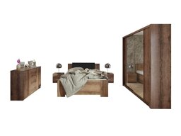 Slaapkamerset Catromi 114 (Klooster eik + Soft Pik 011)