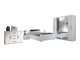 Slaapkamerset Catromi 114 (Wit + Soft Pik 011)