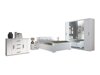 Slaapkamerset Catromi 115 (Wit + Soft Pik 017)