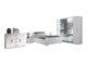Slaapkamerset Catromi 115 (Wit + Soft Pik 029)
