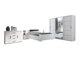 Slaapkamerset Catromi 116 (Wit + Soft Pik 011)