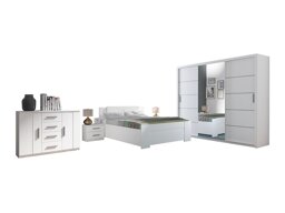 Slaapkamerset Catromi 116 (Wit + Soft Pik 017)