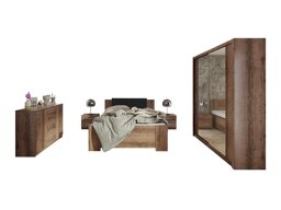 Slaapkamerset Catromi 121 (Klooster eik + Soft Pik 011)