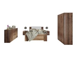 Slaapkamerset Catromi 122 (Klooster eik + Soft Pik 017)