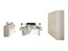 Slaapkamerset Catromi 123 (Wit + Soft Pik 011)