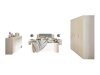 Slaapkamerset Catromi 123 (Wit + Soft Pik 029)