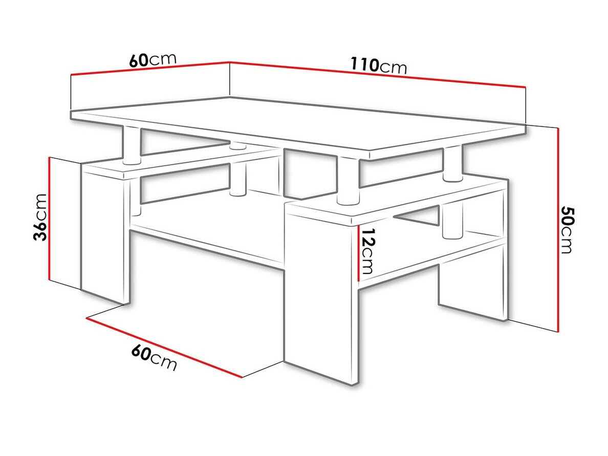 Sofabord Providence 124 (Sonoma eg)