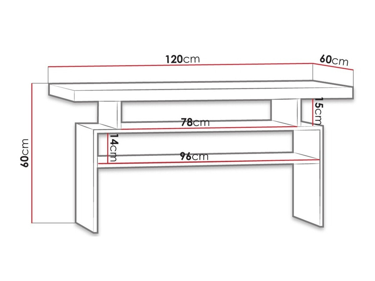 Sofabord Serfeno 109 (Craft hvid)
