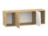 Armario de pared Almira 112 (Roble Artisan + Blanco)