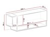 Armoire murale Omaha E112 (Blanc + Jaune)
