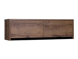 Wandkast Fivelbo 111 (Klooster eik + Glanzend zwart)