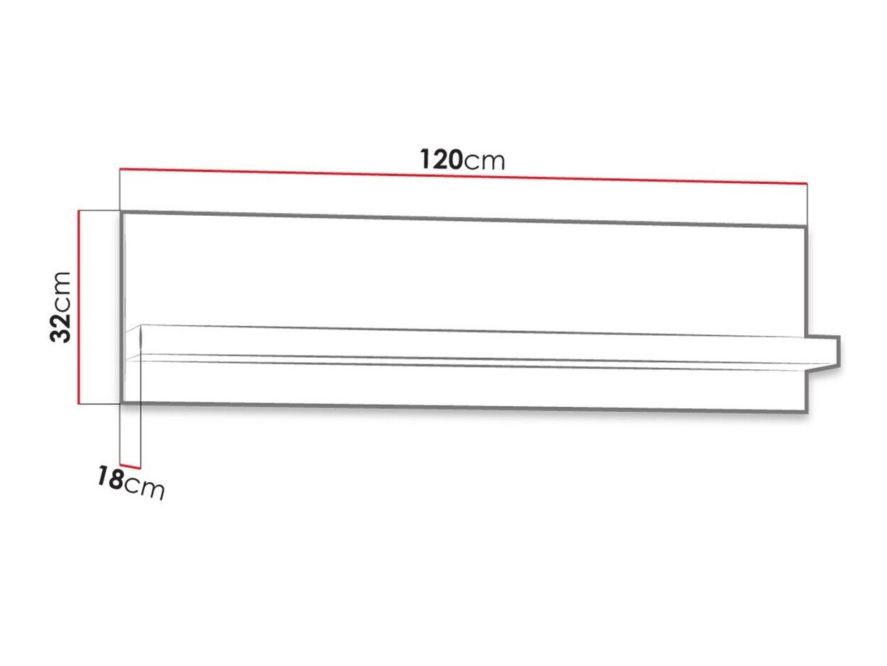 Wandplank Serfeno 108 (Essen)