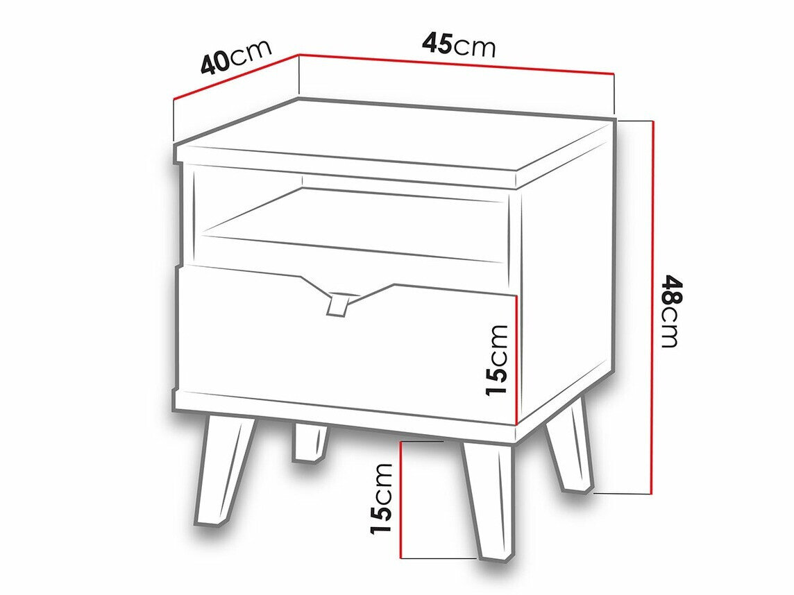 Mesa de cabeceira Etrmoru 131