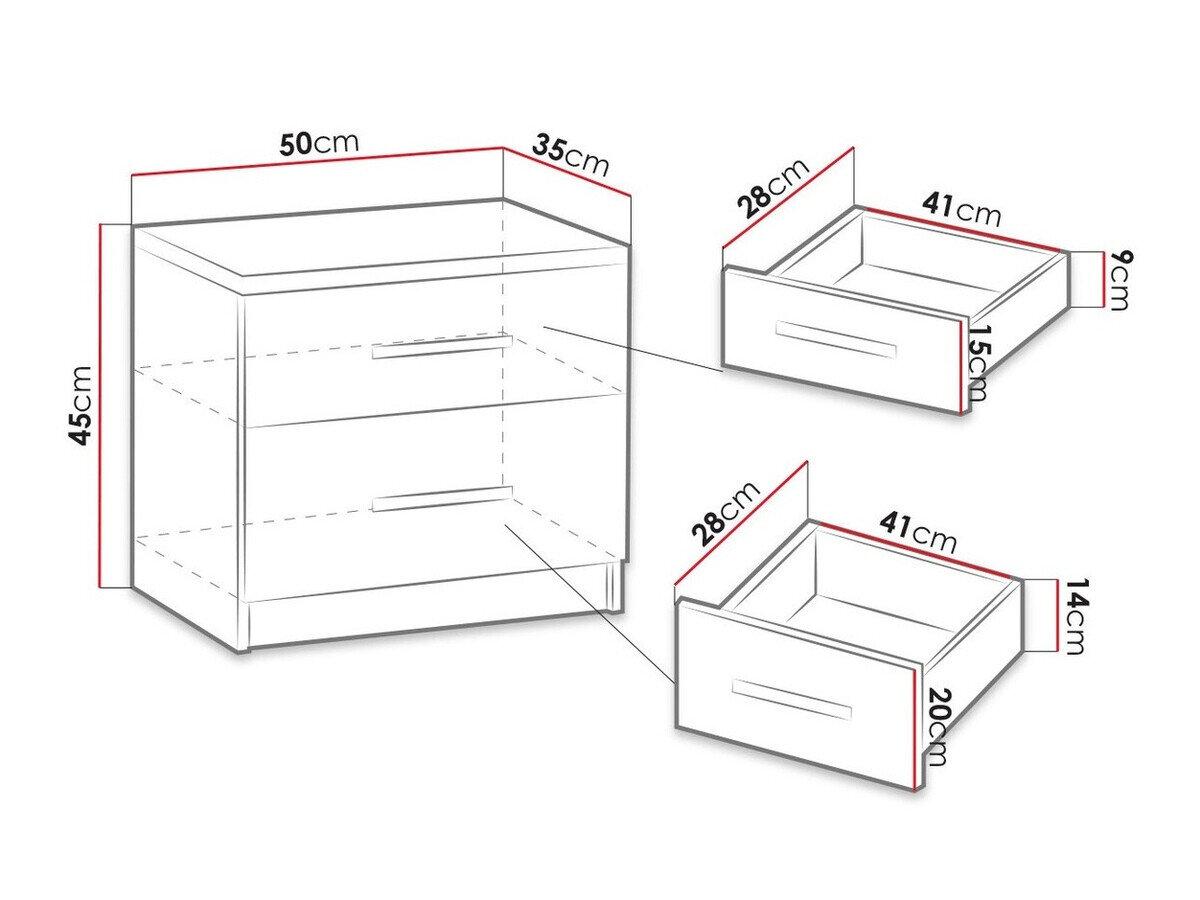Sengebord Catromi 103 (Artisan eg)