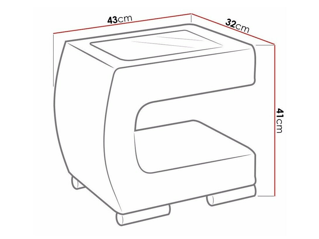 Sengebord Mensa (Soft 011)